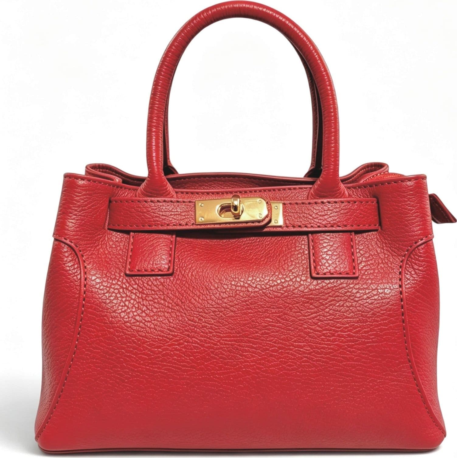 Modarno Borsa donna a mano e tracolla "Mia" in vera pelle 26x14x18 cm - 16