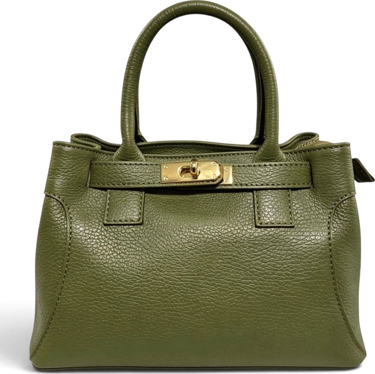 Modarno Borsa donna a mano e tracolla "Mia" in vera pelle 26x14x18 cm - 19