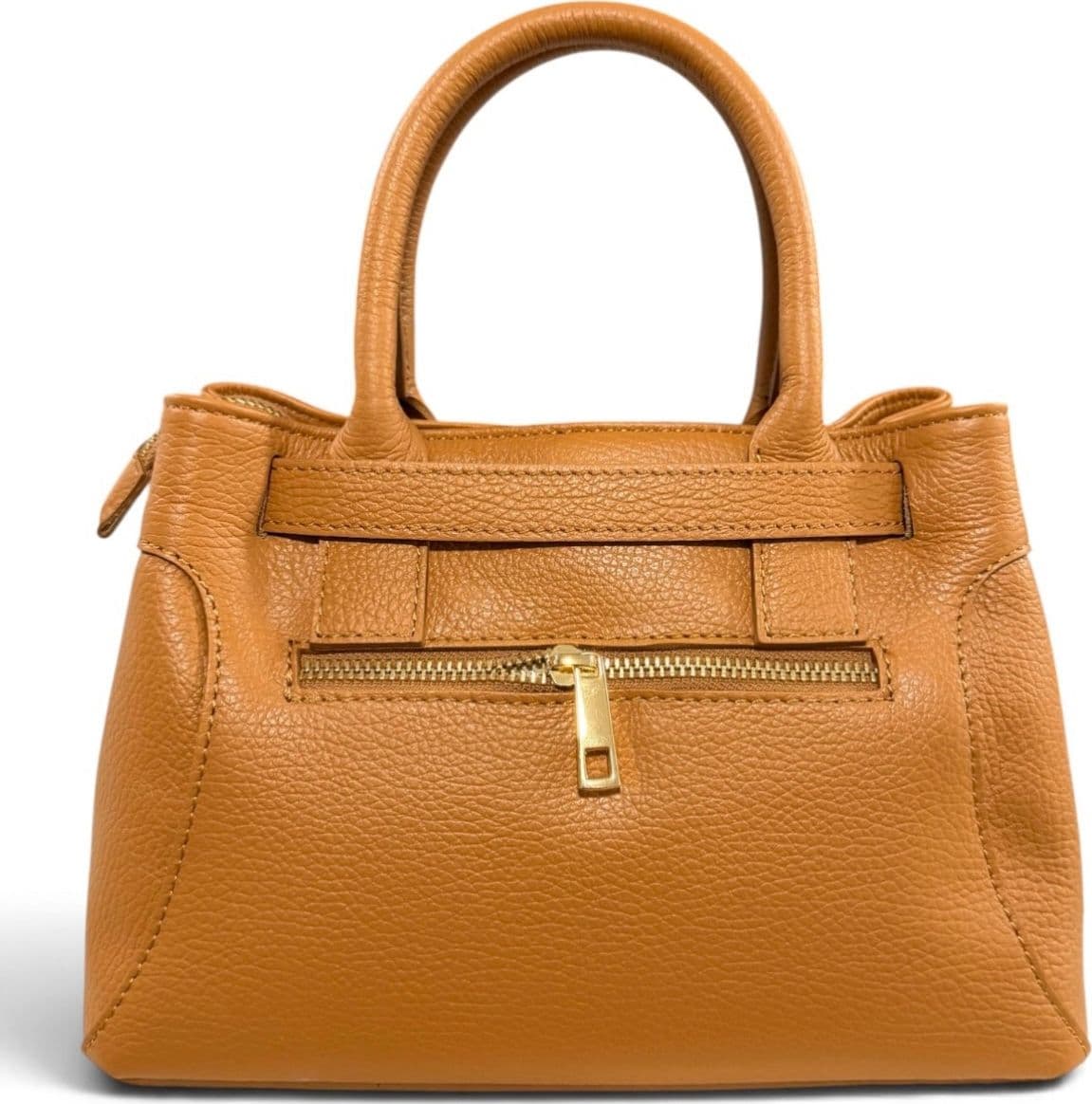 Modarno Borsa donna a mano e tracolla "Mia" in vera pelle 26x14x18 cm - 3