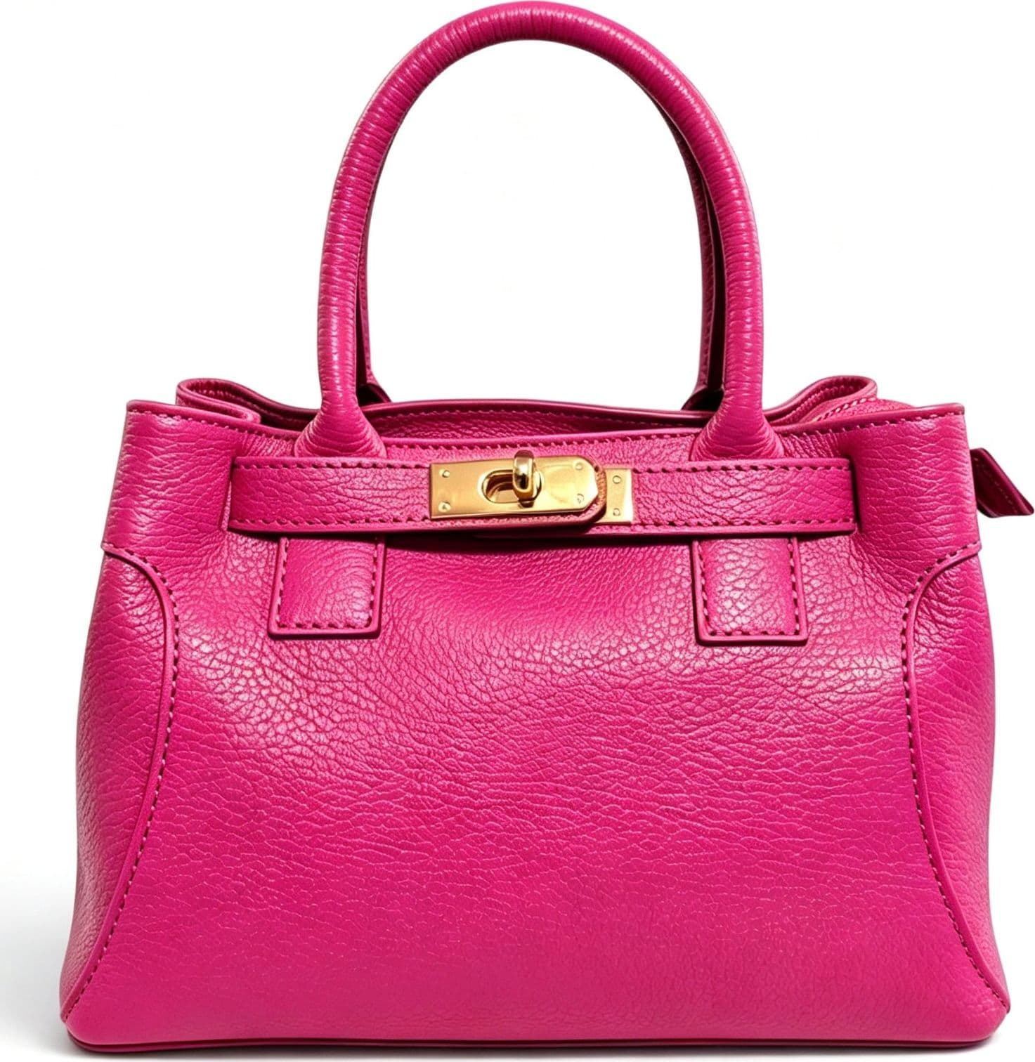 Modarno Borsa donna a mano e tracolla "Mia" in vera pelle 26x14x18 cm - 21