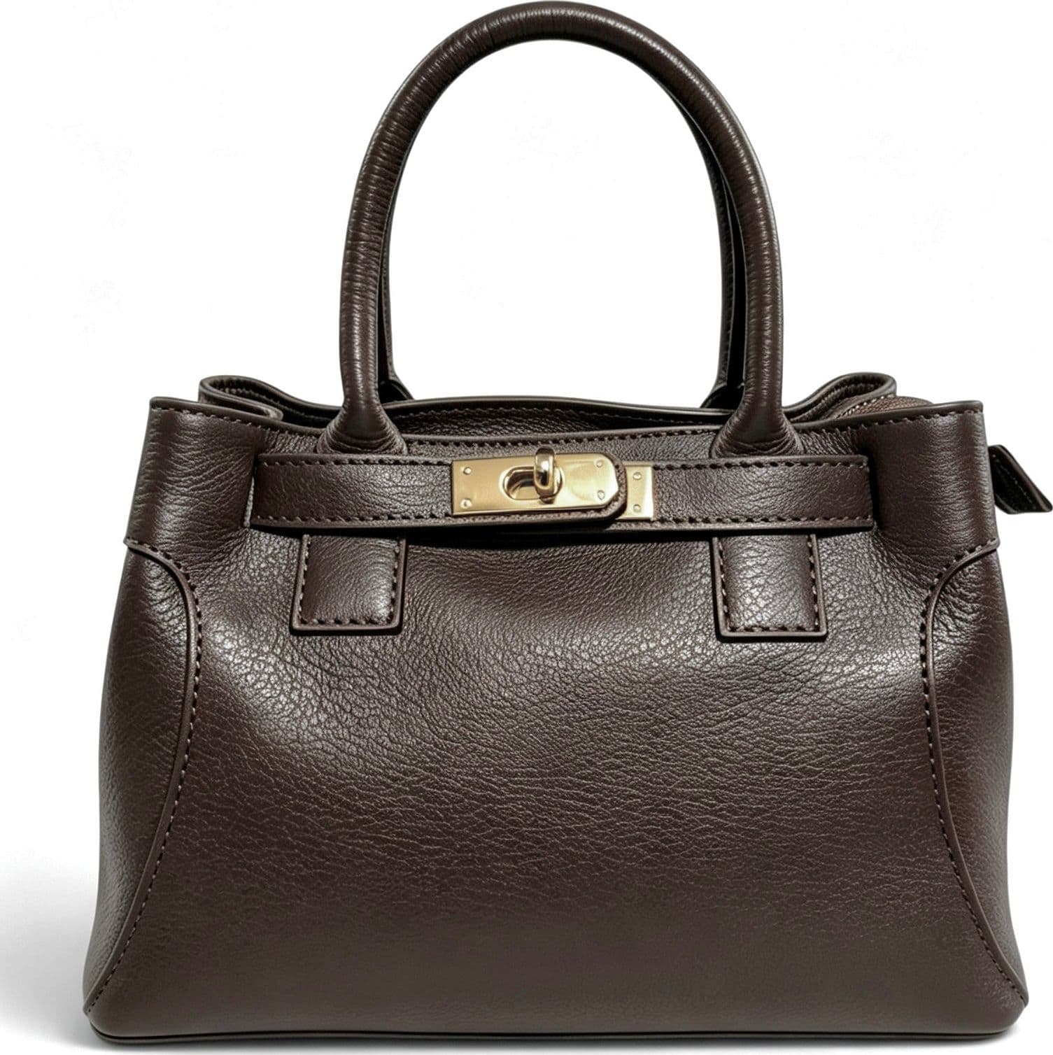 Modarno Borsa donna a mano e tracolla "Mia" in vera pelle 26x14x18 cm - 9