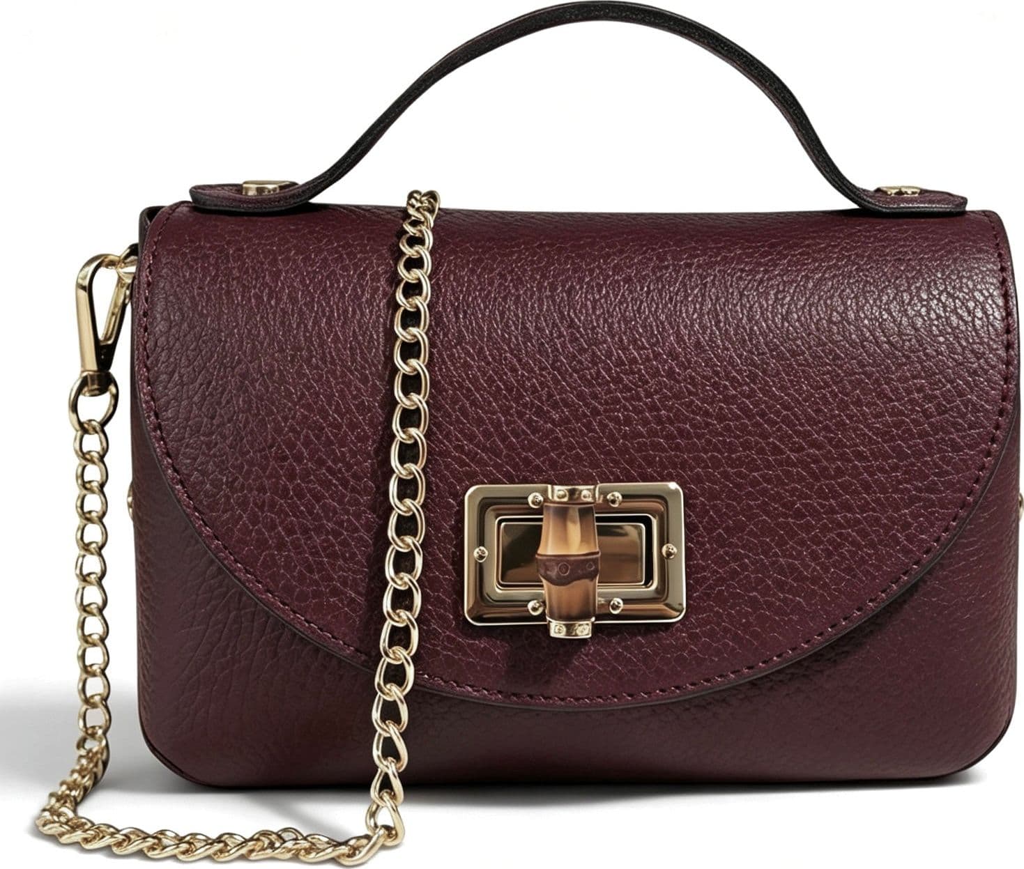 Modarno Borsetta donna Mini Bag in vera pelle 19x9x12 cm - 12