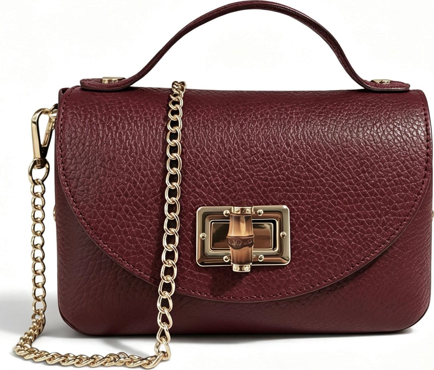 Modarno Borsetta donna Mini Bag in vera pelle 19x9x12 cm - 13
