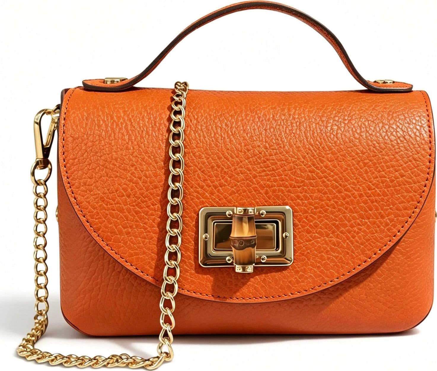 Modarno Borsetta donna Mini Bag in vera pelle 19x9x12 cm - 16