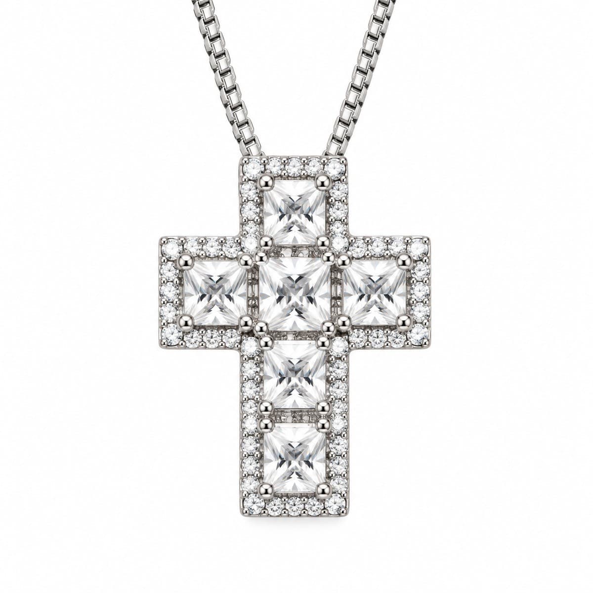 Alba Bijoux – Collana Croce Pixel - 2