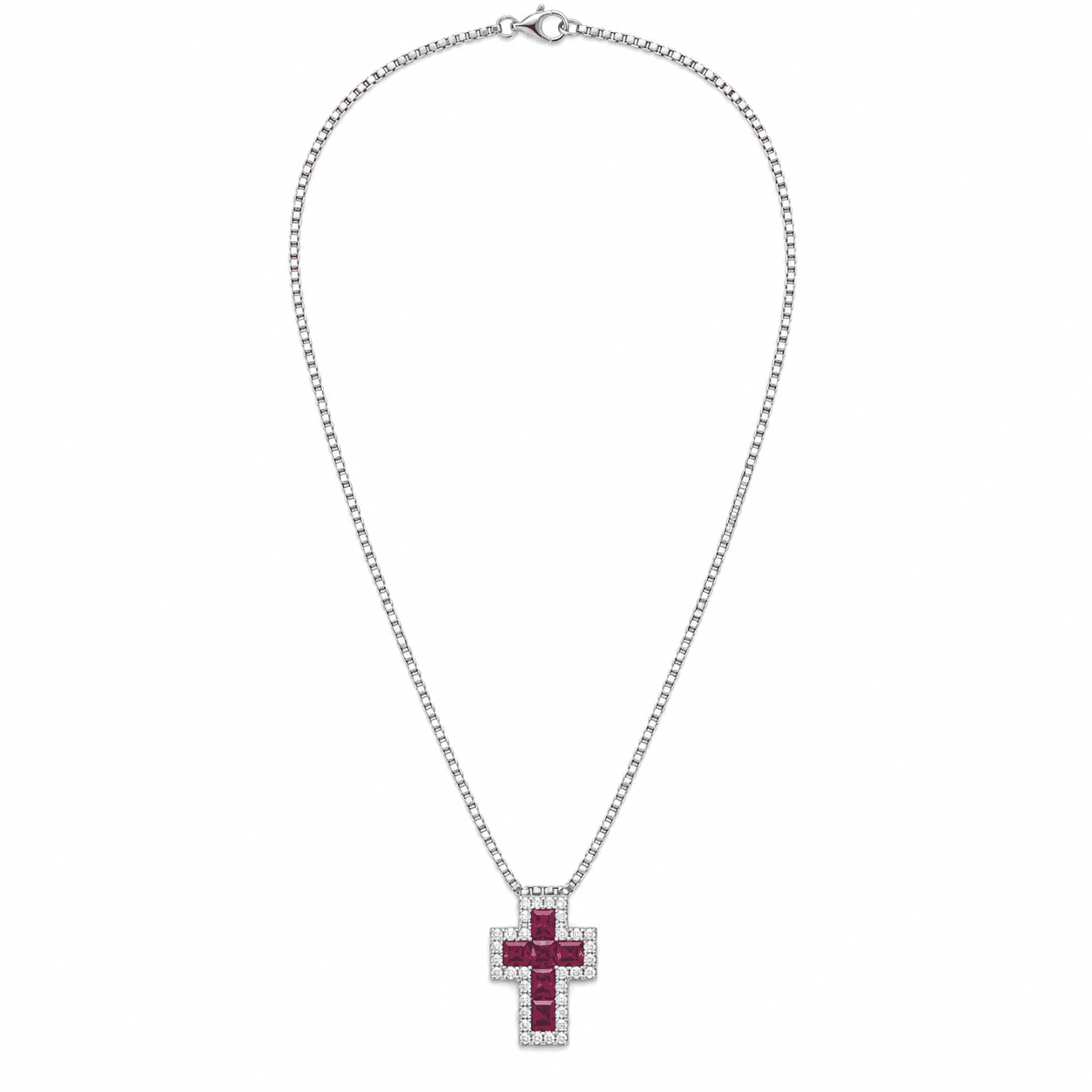Alba Bijoux – Collana Croce Pixel - 8
