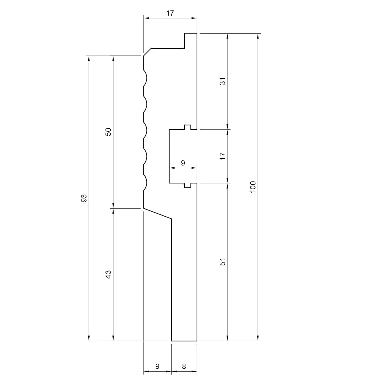 Profilo LED da Incasso per Cartongesso in Polimero 17x100x2700 mm – JX184 – Venduto al Metro Lineare - 7
