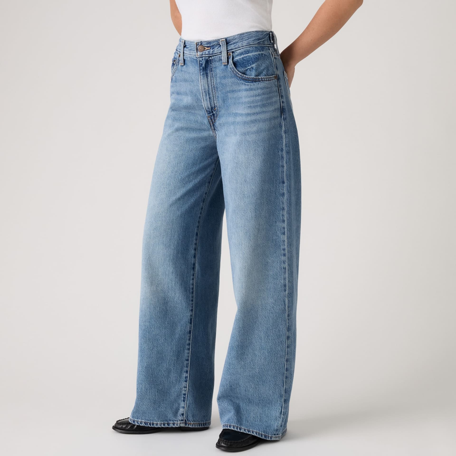Levi's Jeans donna Cinch Lightweight a gamba ampia 0073B0002 - 5