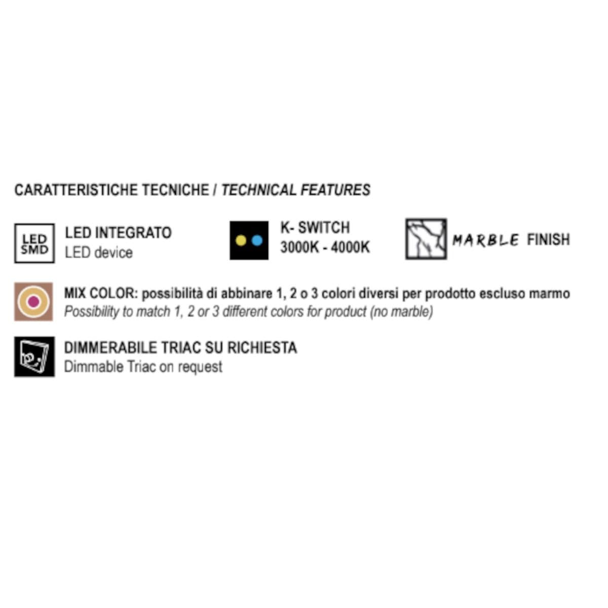 Plafoniera led Promoluce LOOP T20 Full CCT metallo metacrilato - 24