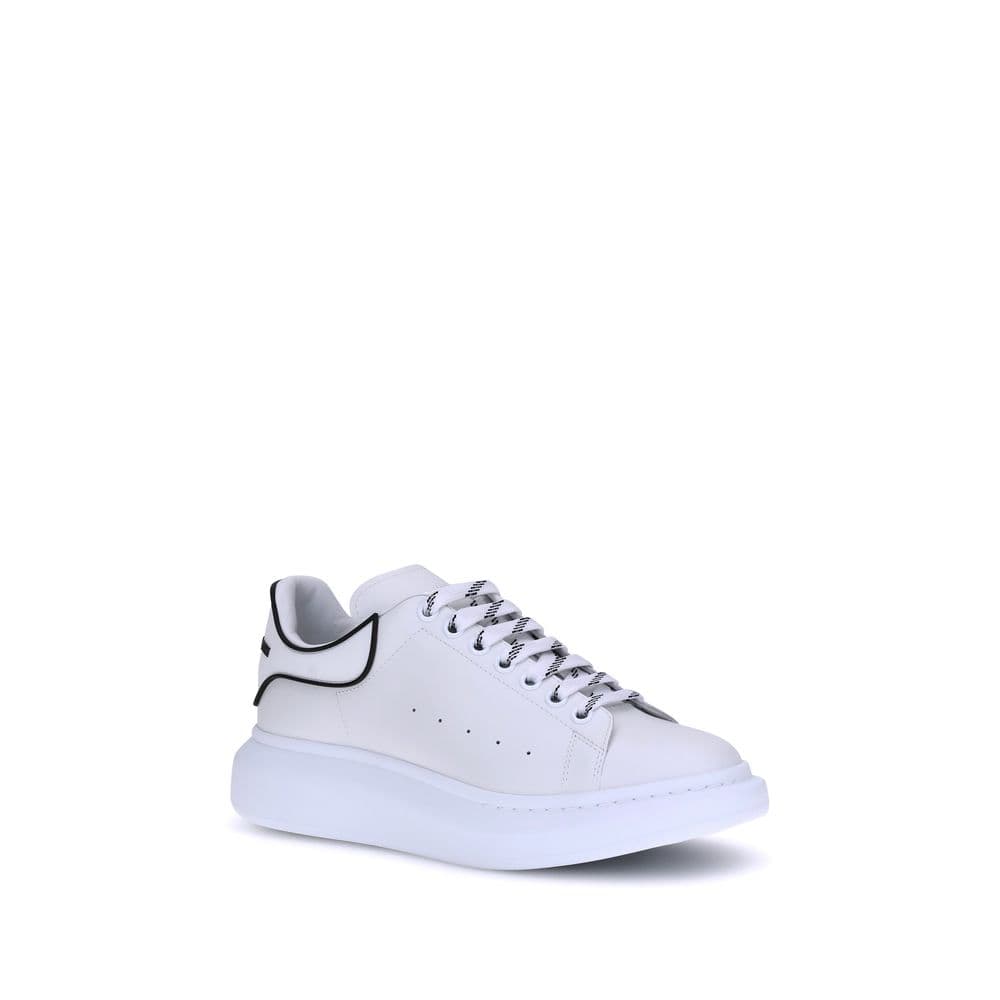 Alexander McQueen White Calf Leather Bos Taurus Platform Sneakers - 2