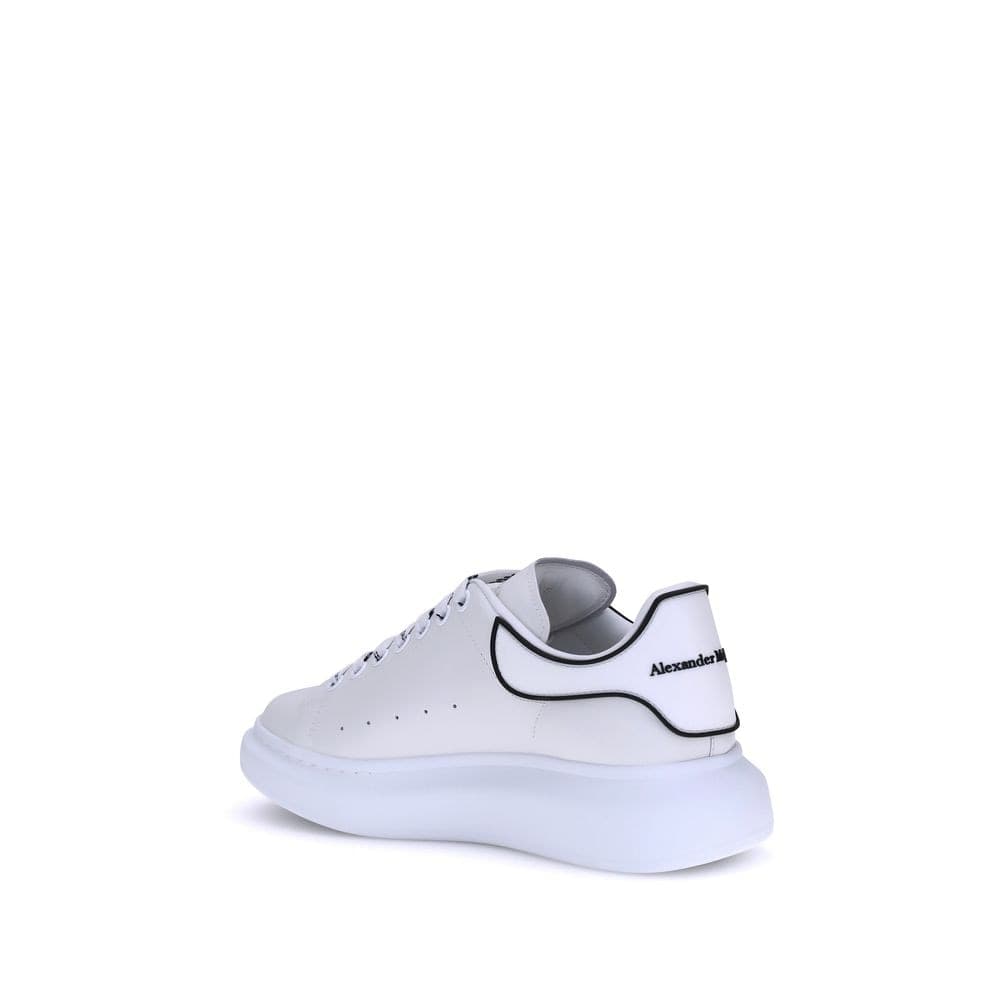 Alexander McQueen White Calf Leather Bos Taurus Platform Sneakers - 3