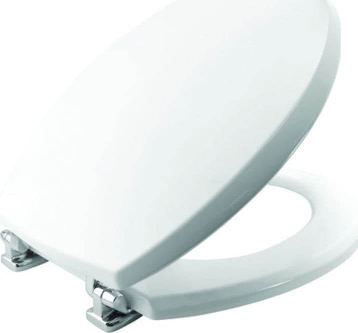 saniplast sedile wc universale denver in legno laccato  bianco mm  440 x 350 mm - 3