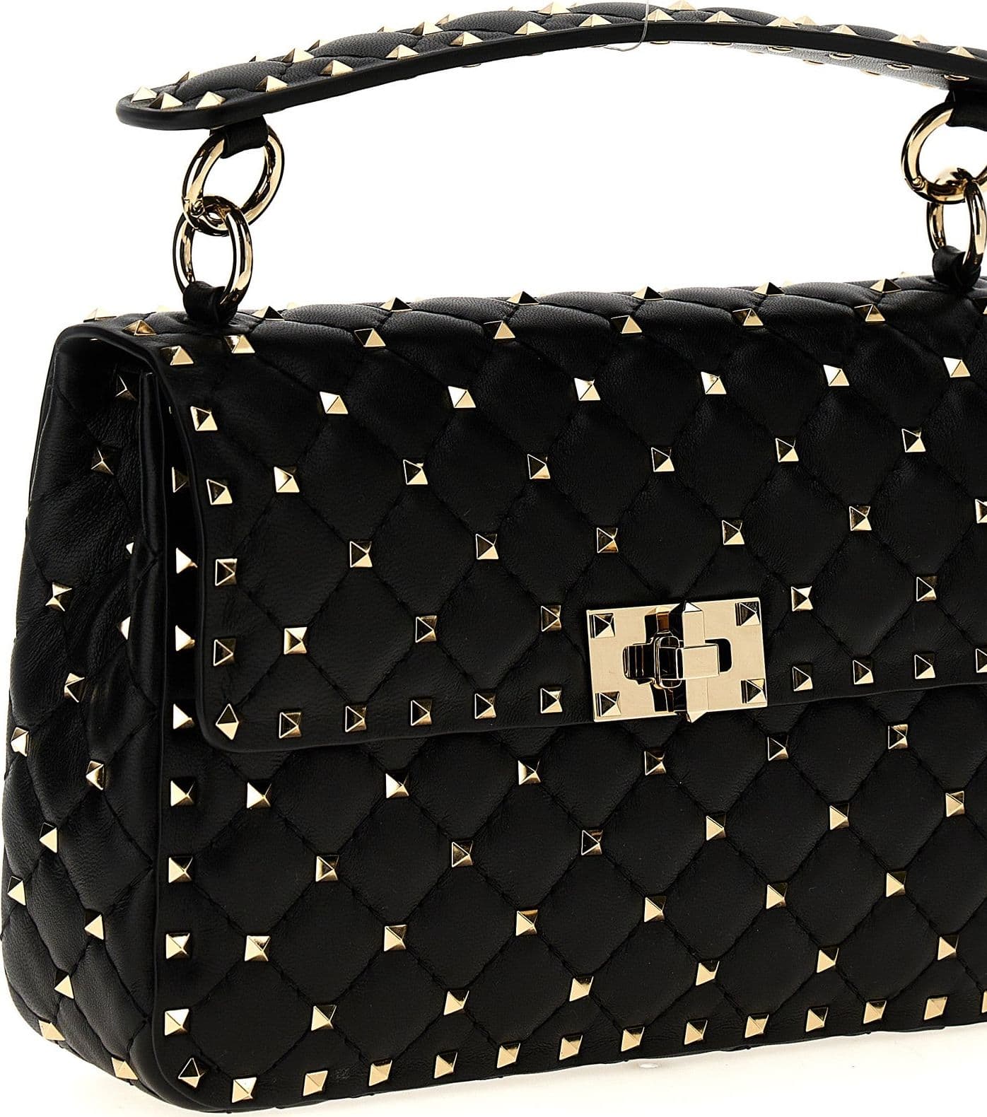 Valentino Garavani Black Lamb Leather Shoulder Bag - 3