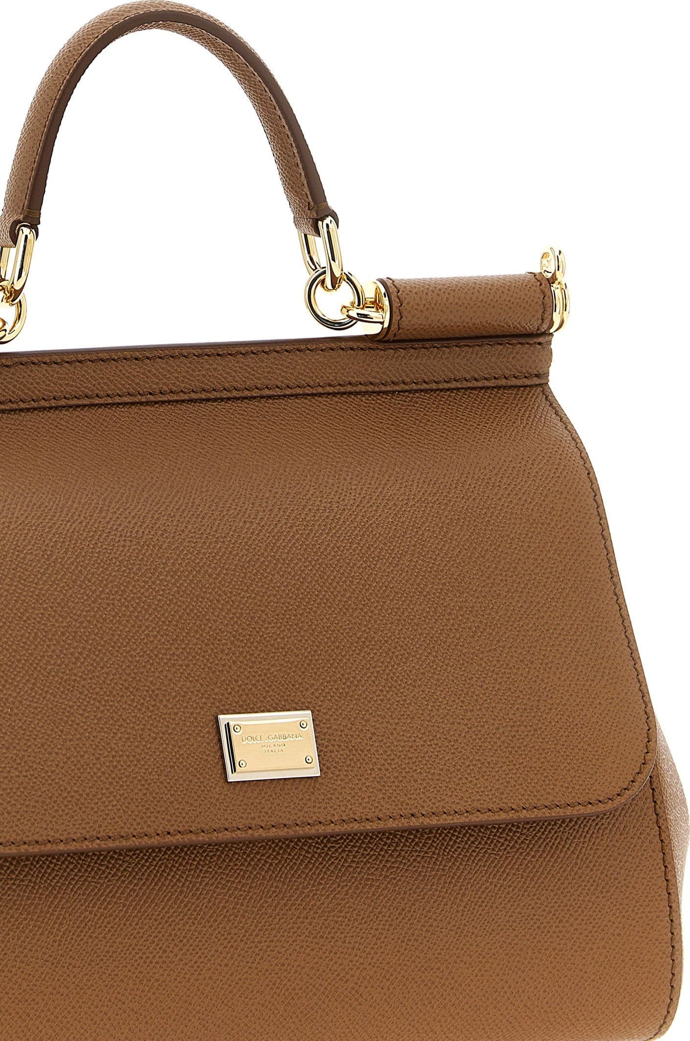 Dolce & Gabbana Brown Calfskin Handbag - 3