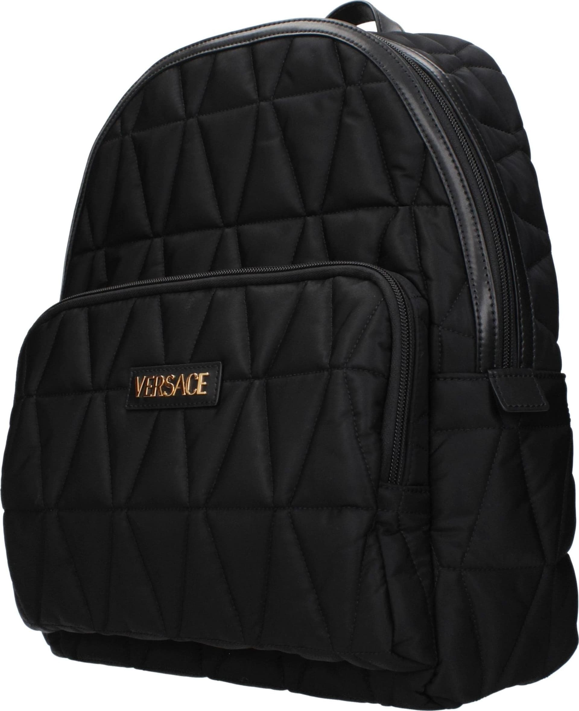 Versace Black Fabric Backpack - 2