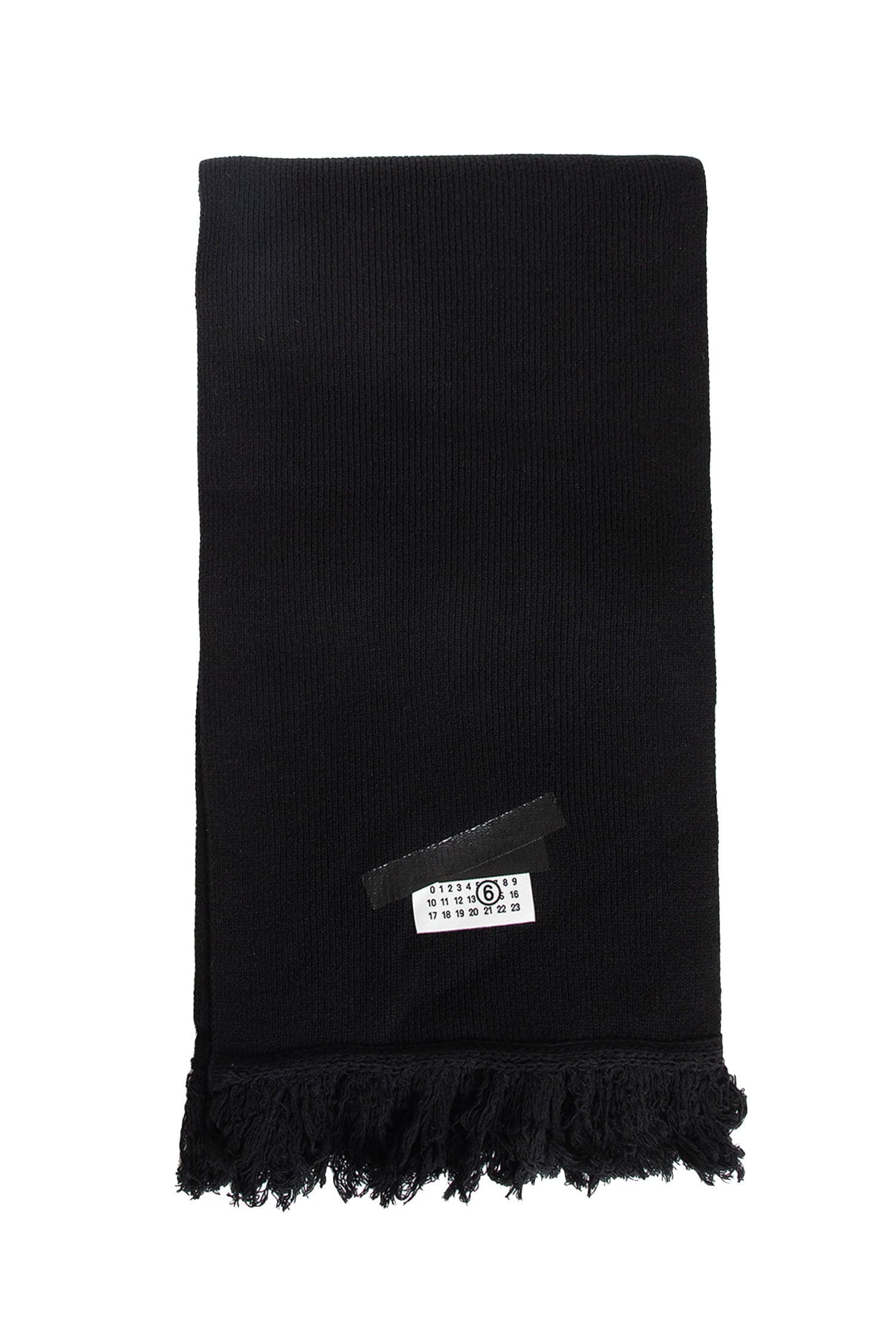 MM6 Maison Margiela  Sciarpa a coste con frange - 2