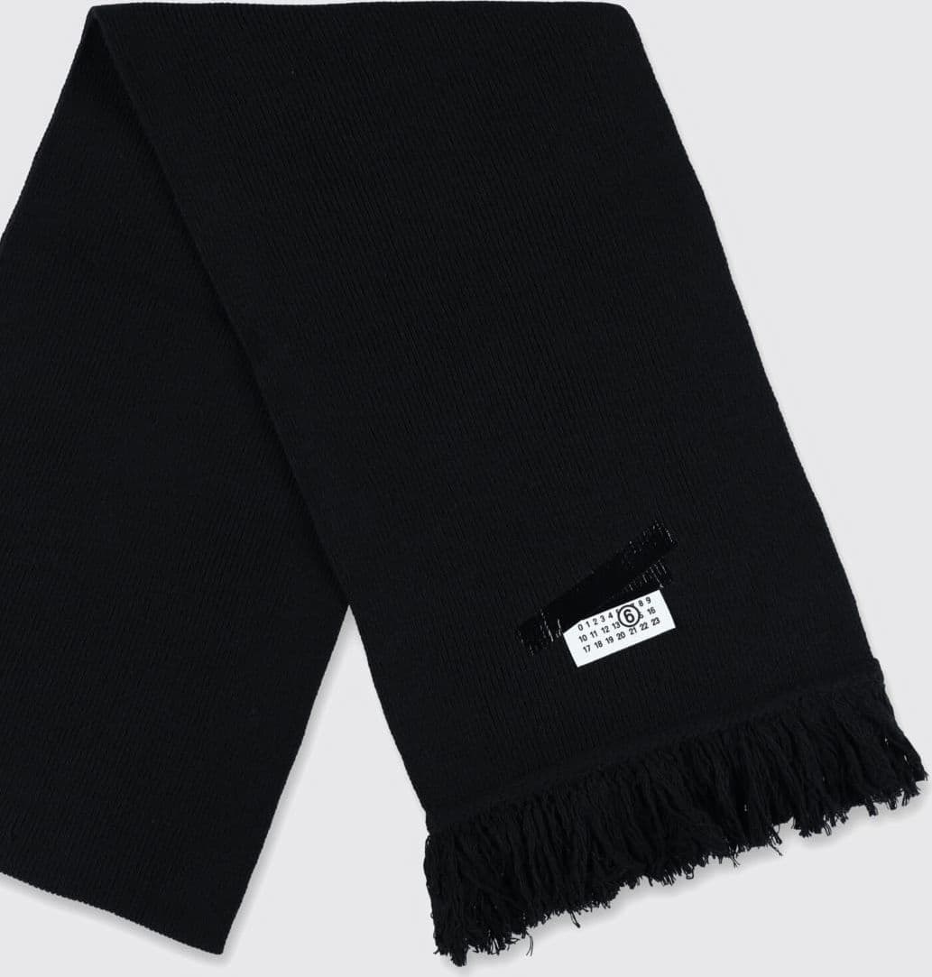 MM6 Maison Margiela  Sciarpa a coste con frange - 4