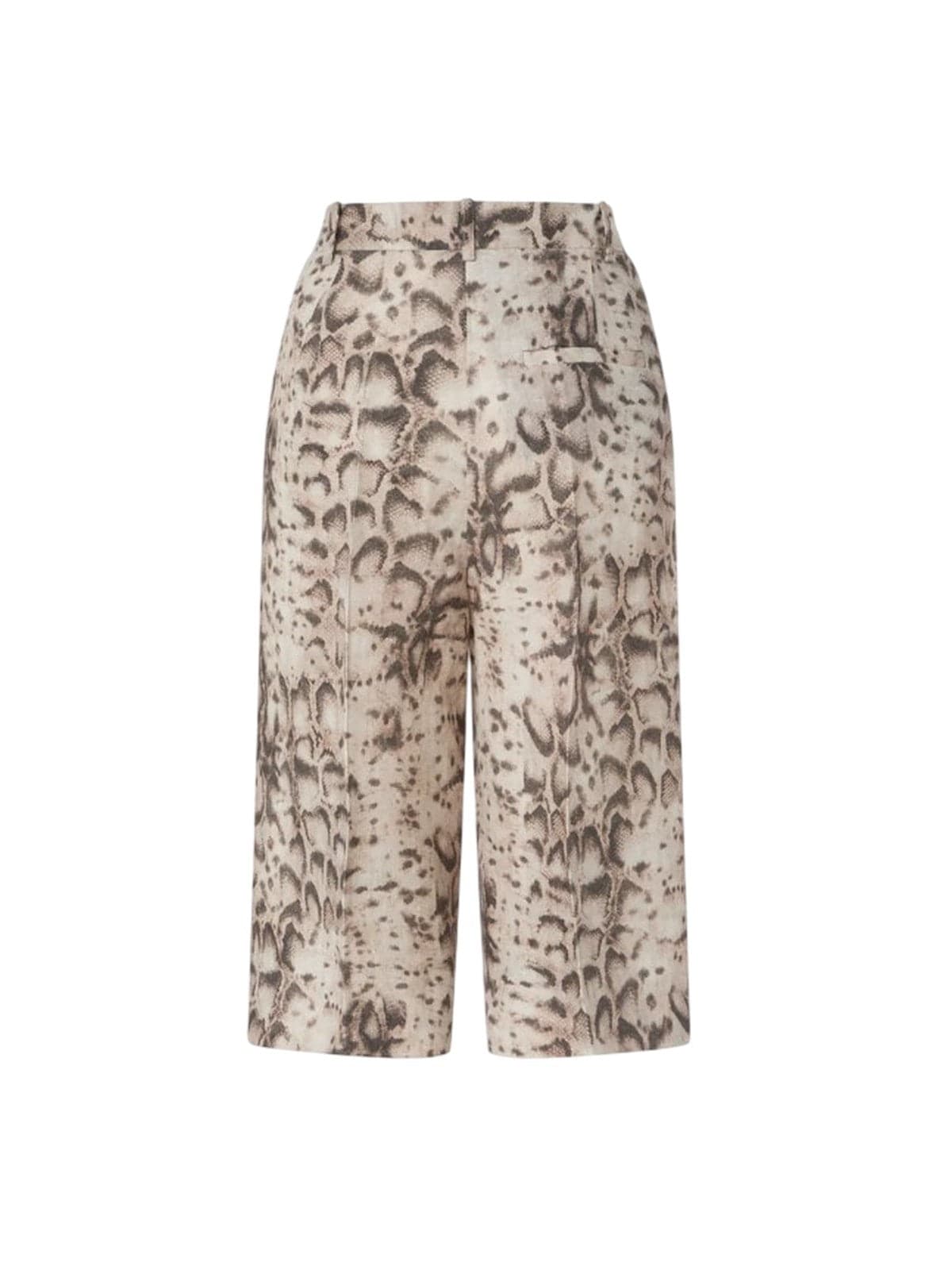 Pinko bermuda donna pinko - cattolica bermuda tela di lino - beige - 2