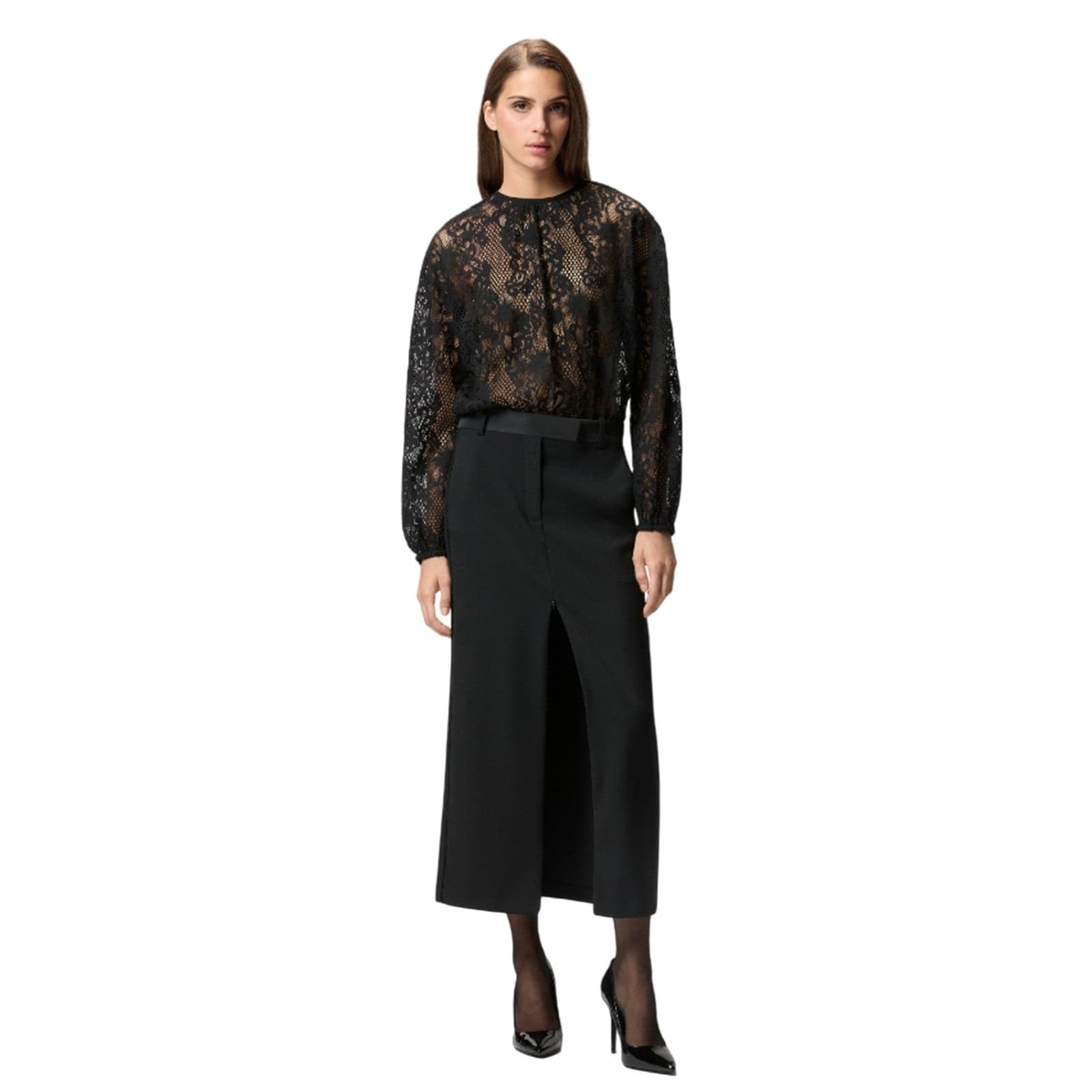 Pinko body donna pinko - bolognese body pizzo - nero - 3