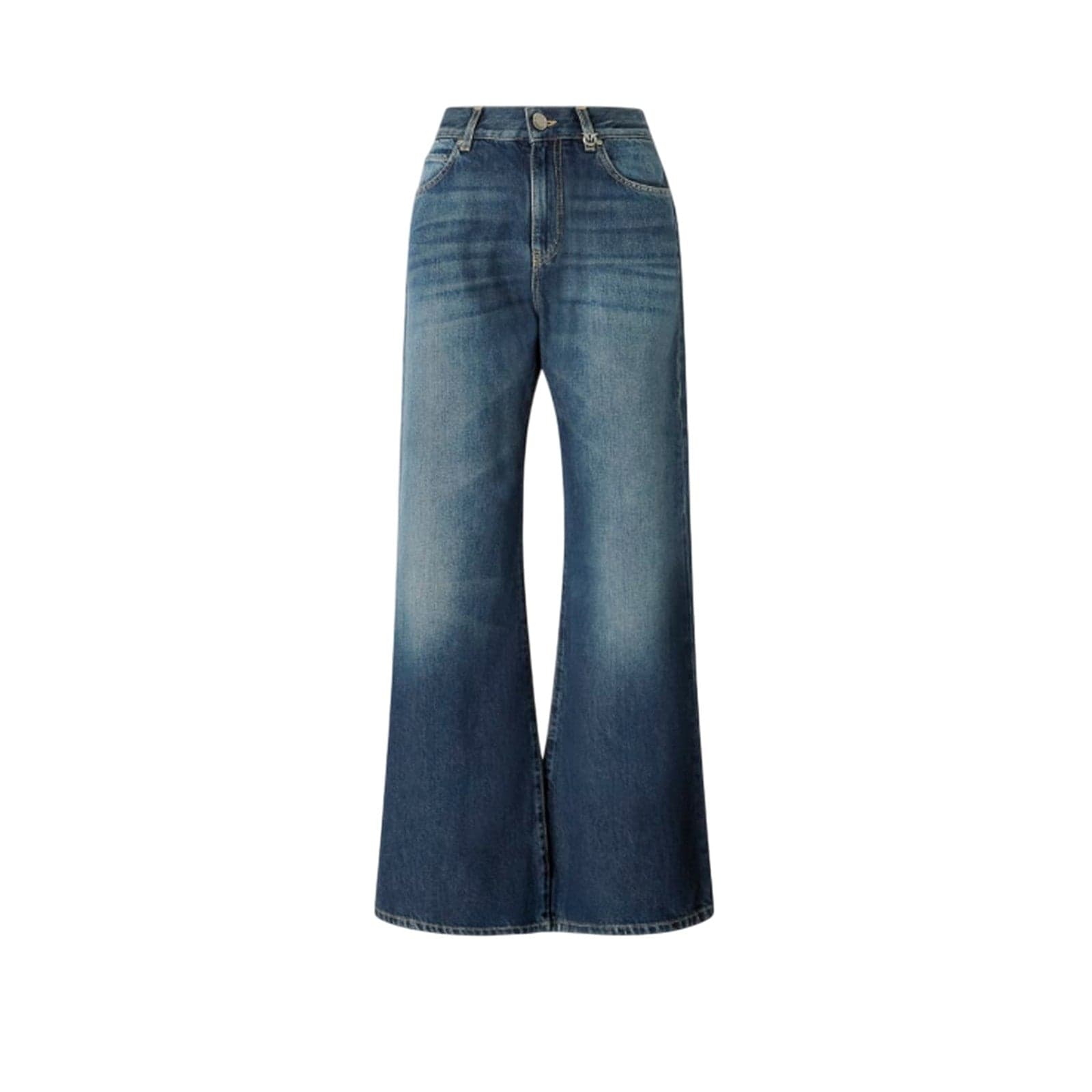 Pinko jeans donna pinko - wanda wide leg soft ocean - denim