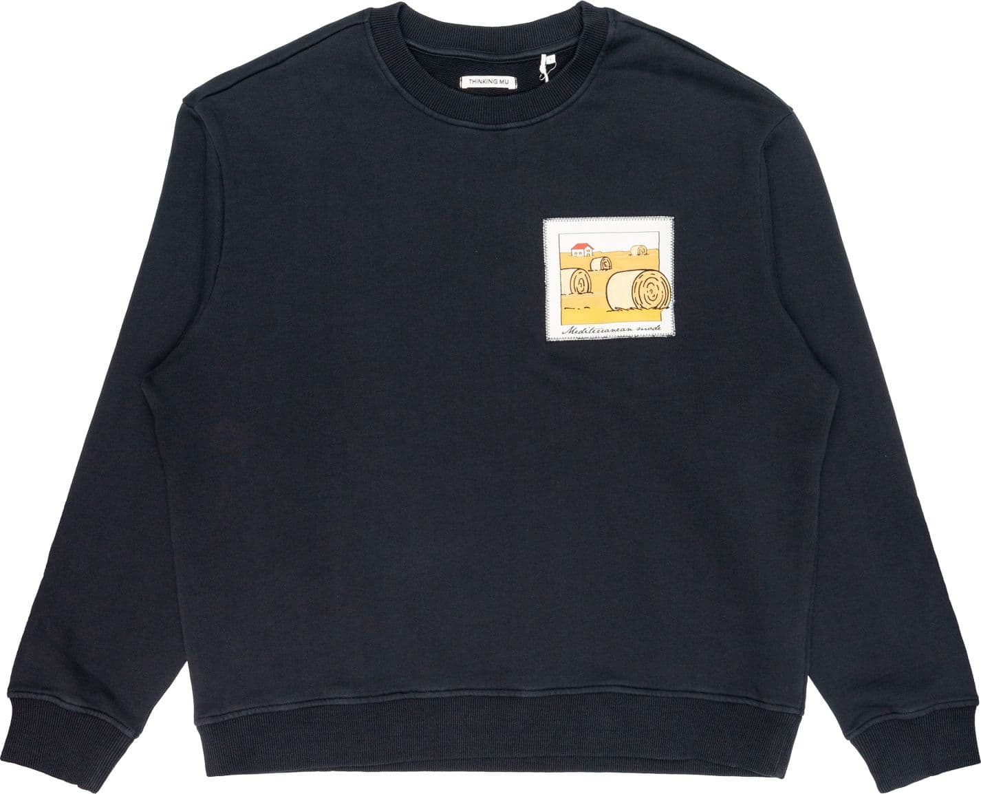 THINKING MU Felpa Uomo Thinking Mu Straw Camp Navy leon