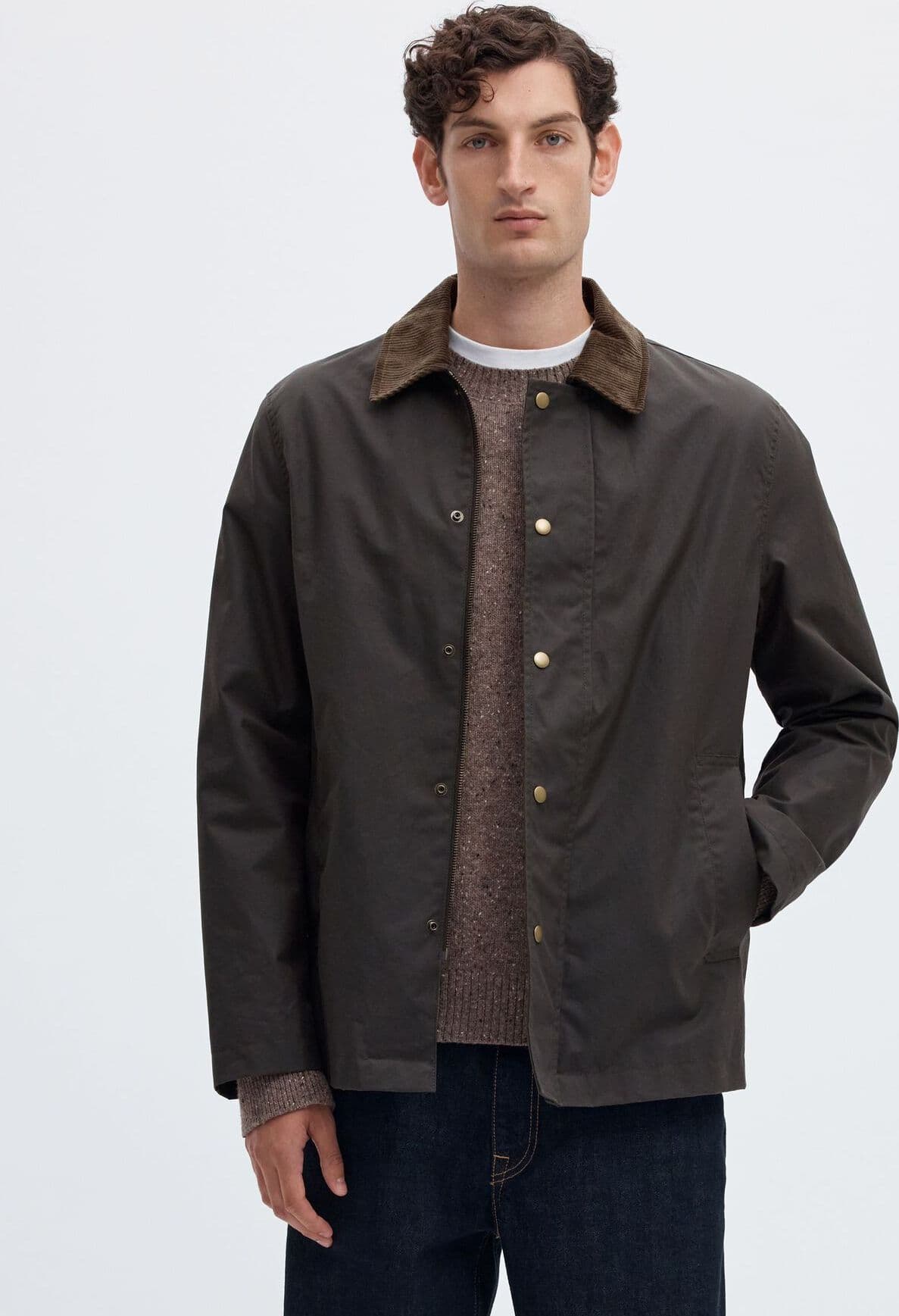 SELECTED Jacket Uomo Selected Waxed Cotton Grape Leaf - 2