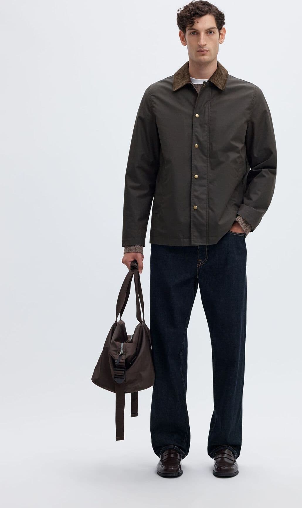 SELECTED Jacket Uomo Selected Waxed Cotton Grape Leaf - 4