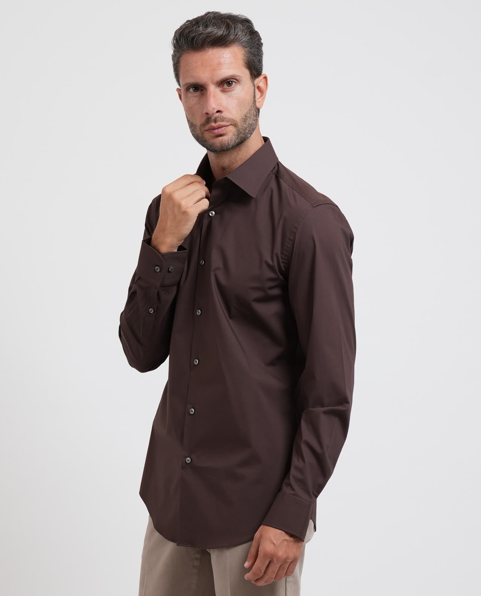 BOSS  Camicie Marrone - 3