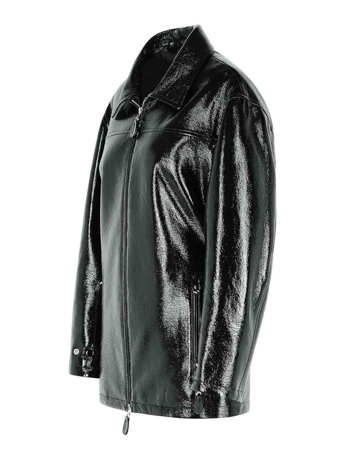 COURREGES Courreges Giacca in Pelle Donna Nera – 425CBL322VY0014-9999 - 2
