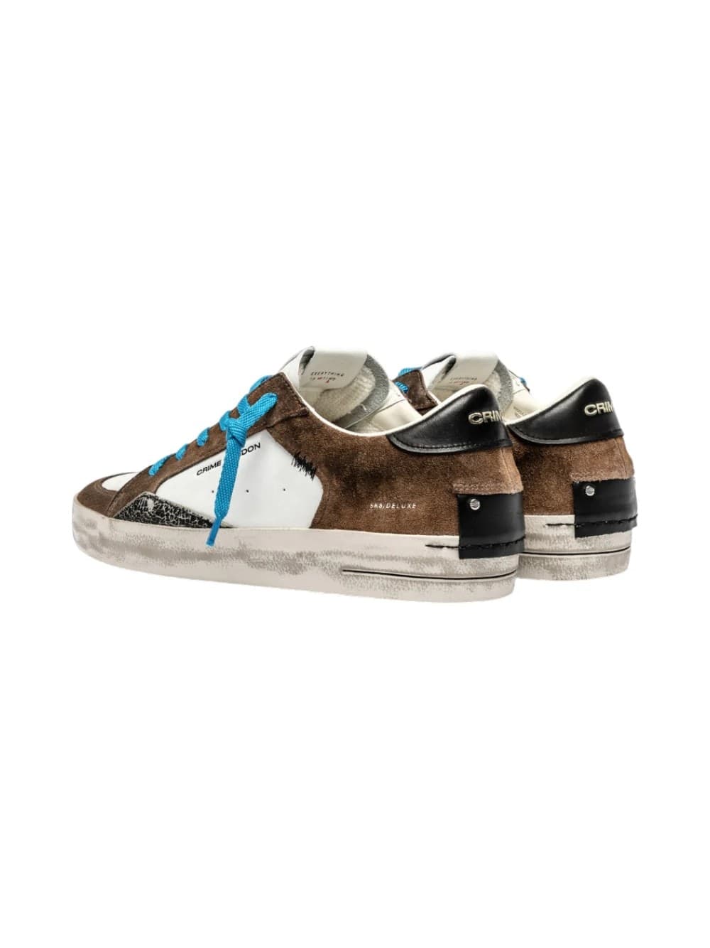 Crime London  11401AA8-60 Sneakers Uomo in Suede Marrone - 2