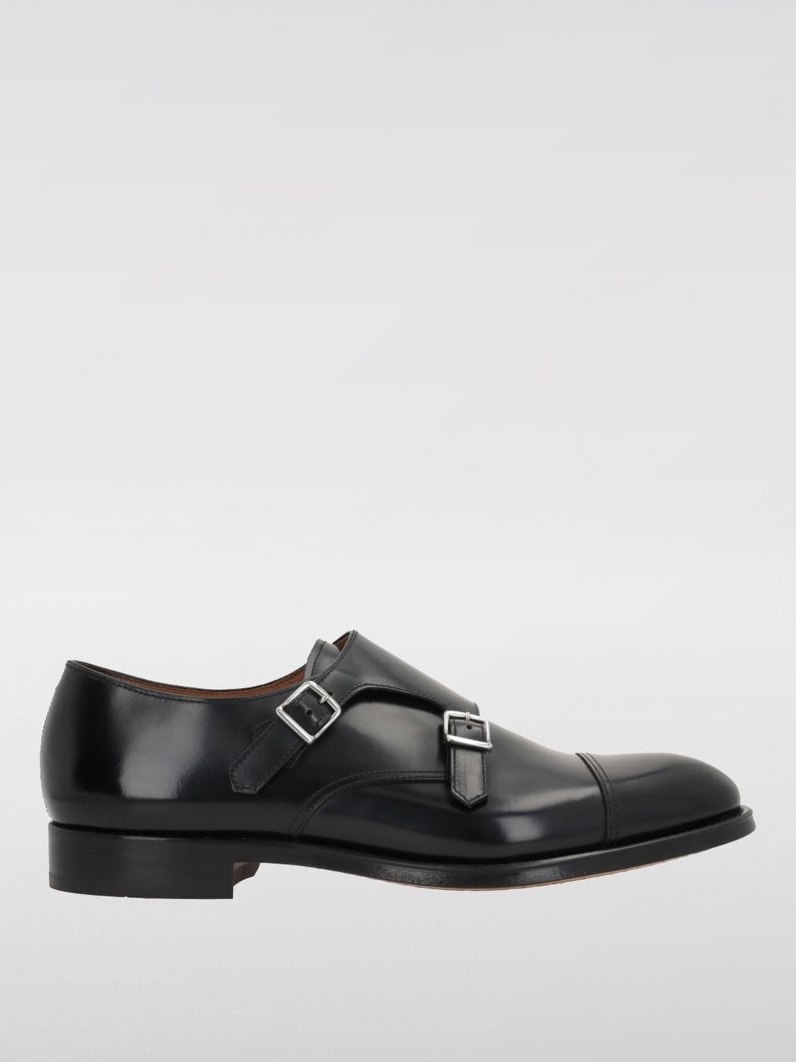 DOUCAL'S Doucal's Scarpe Doppia Fibbia Uomo in Pelle Nera - 3