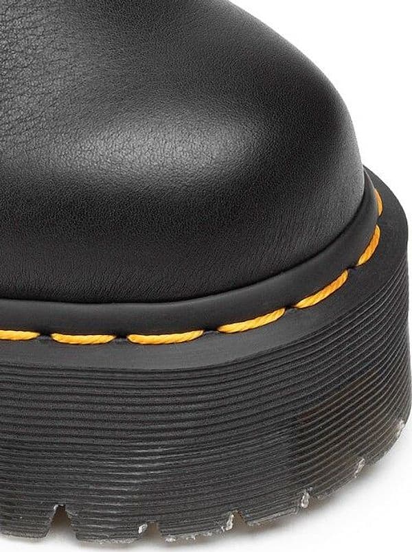 DR. MARTENS Dr. Martens 2976 Quad Stivaletti Chelsea Donna in Pelle Nera con Platform - 3