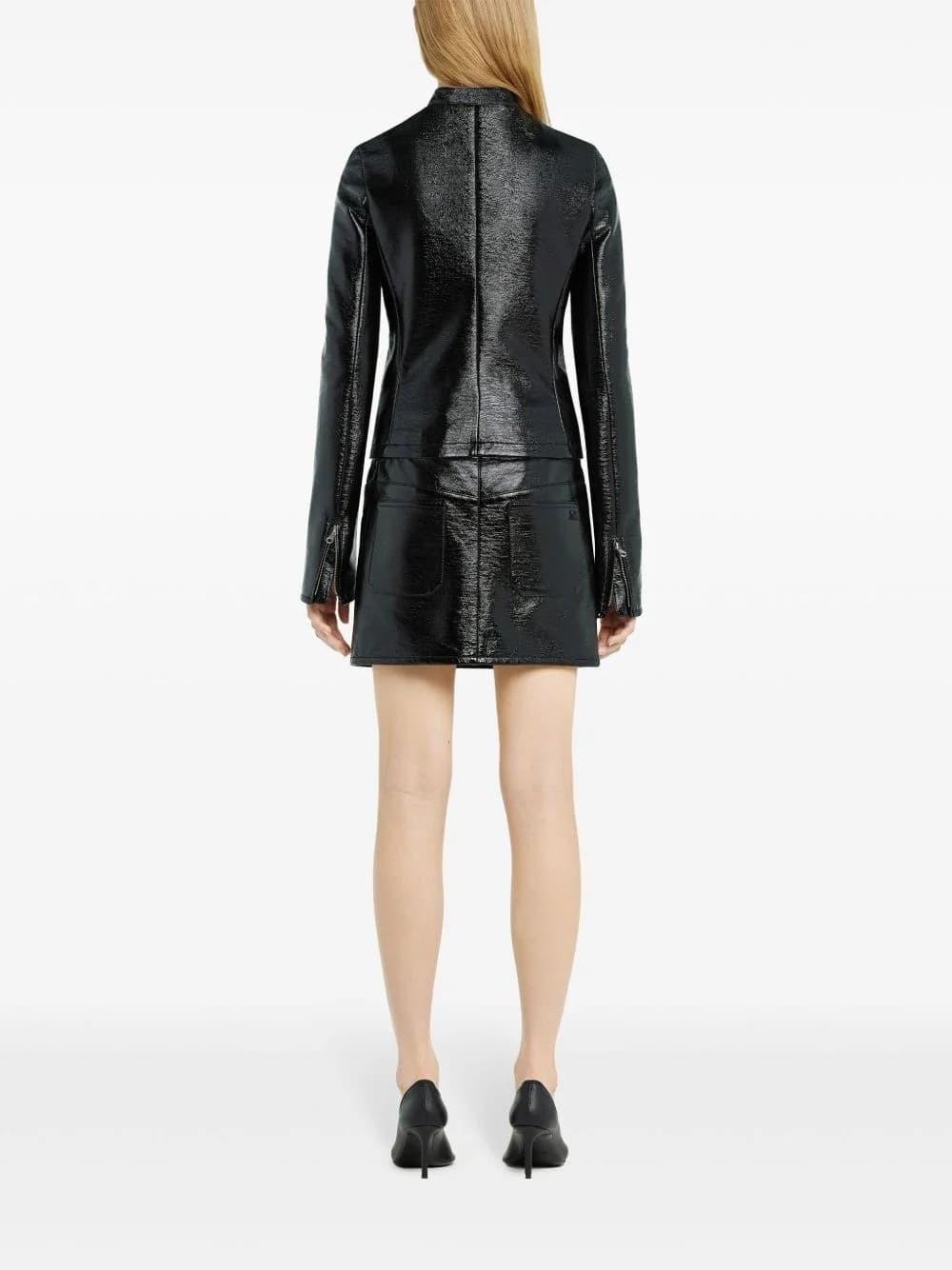 COURREGES Courreges Giacca in Pelle Donna Nera – 125CBL257VY0014-9999 - 2