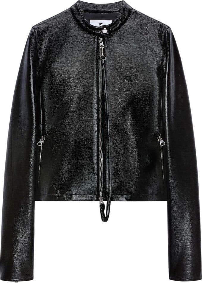 COURREGES Courreges Giacca in Pelle Donna Nera – 125CBL257VY0014-9999 - 3
