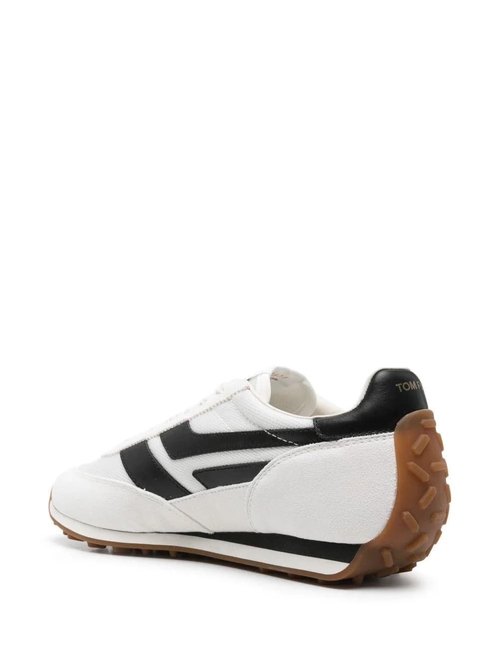 Tom Ford  Sneakers Uomo Bianche in Pelle con Logo – 125J1511LCL456N-5W023 - 2