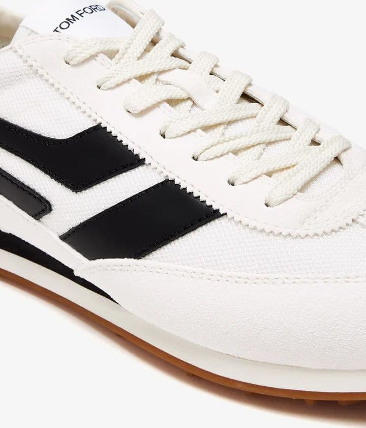 Tom Ford  Sneakers Uomo Bianche in Pelle con Logo – 125J1511LCL456N-5W023 - 3