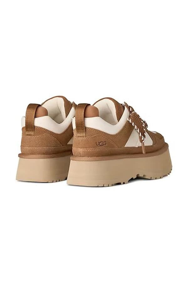Ugg UGG Astromel Sneakers Platform Donna in Camoscio Chestnut - 2
