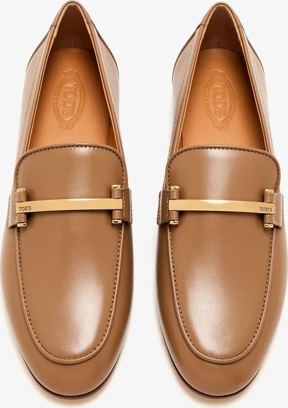Tod's TOD'S Mocassini Donna in Pelle Marrone con Dettaglio T - 4
