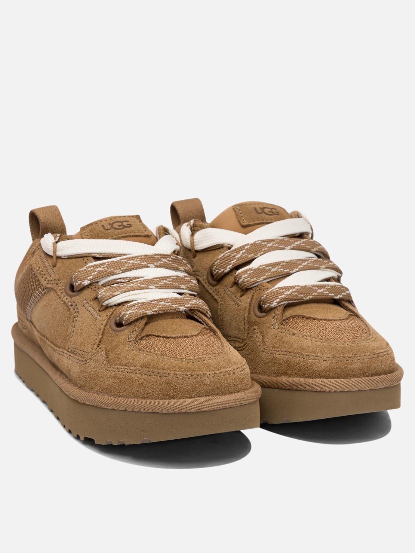 Ugg UGG Lo Lowmel Sneakers Donna Avorio in Suede e Mesh - 3