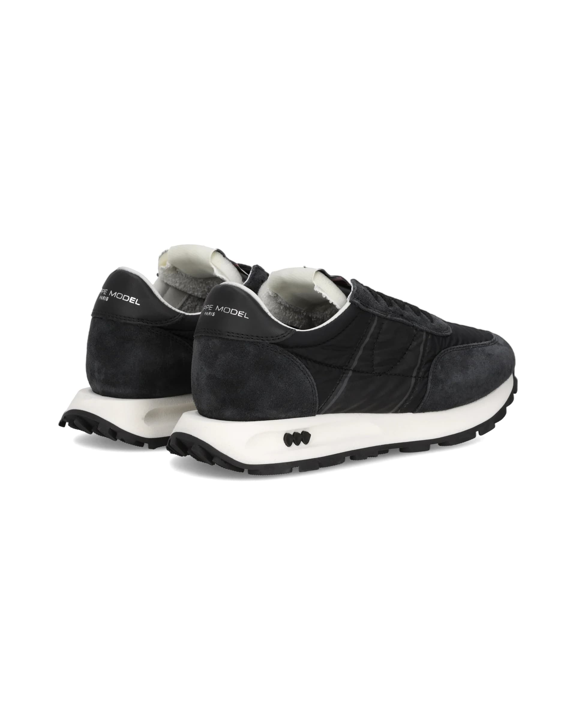 Philippe Model  Tropez Haute Sneakers Donna in Pelle e Suede - 4