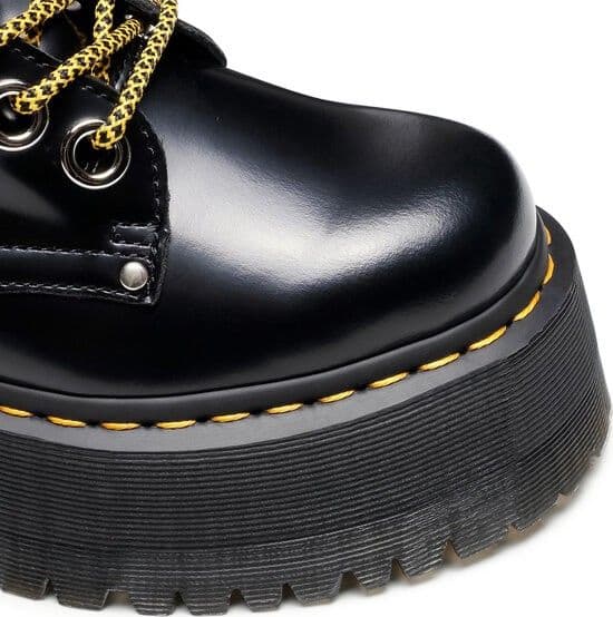 DR. MARTENS Dr. Martens Jadon Max Stivaletti Donna Neri in Pelle Platform - 2