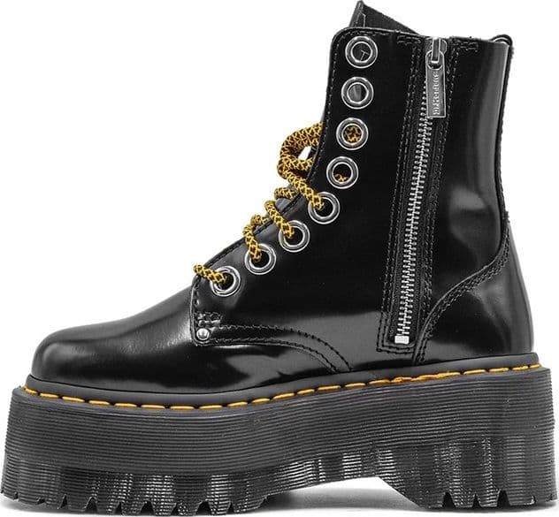 DR. MARTENS Dr. Martens Jadon Max Stivaletti Donna Neri in Pelle Platform - 4