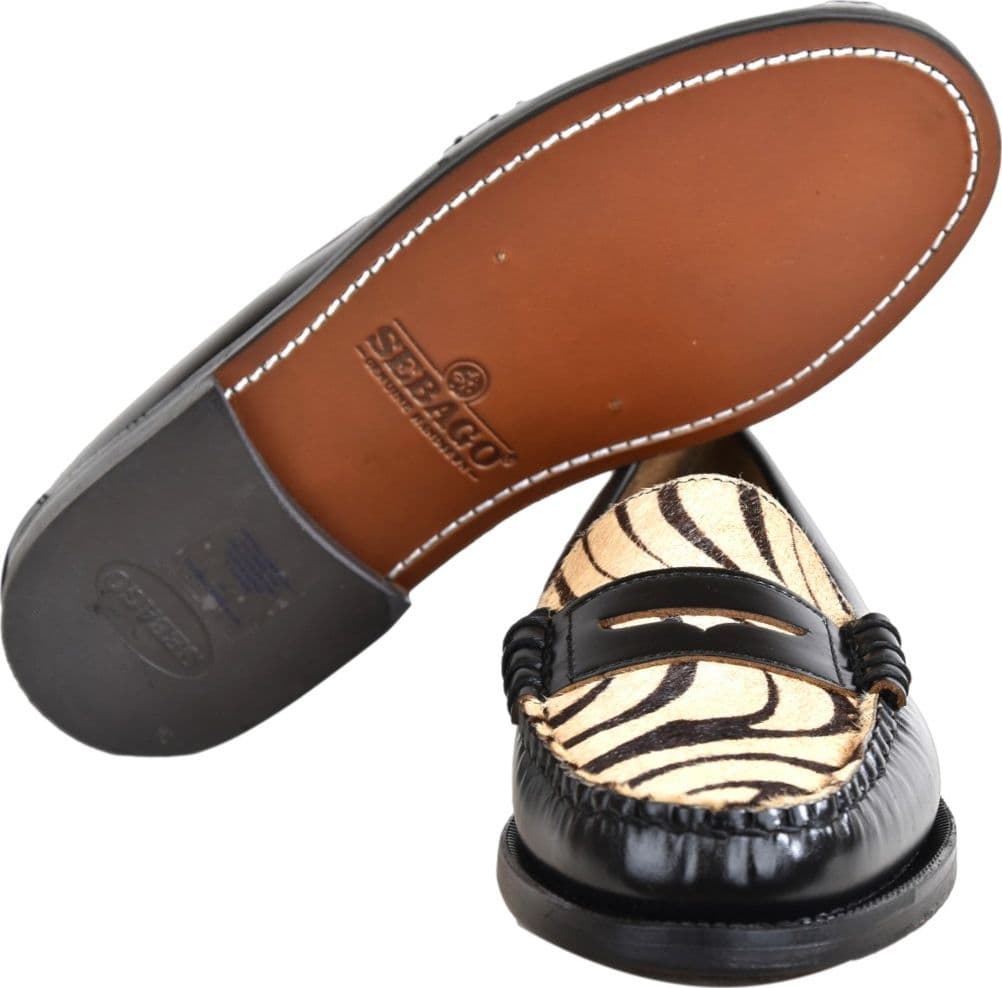 Sebago  Dan Vamp Wild Woman Mocassini Donna Tiger in Pelle