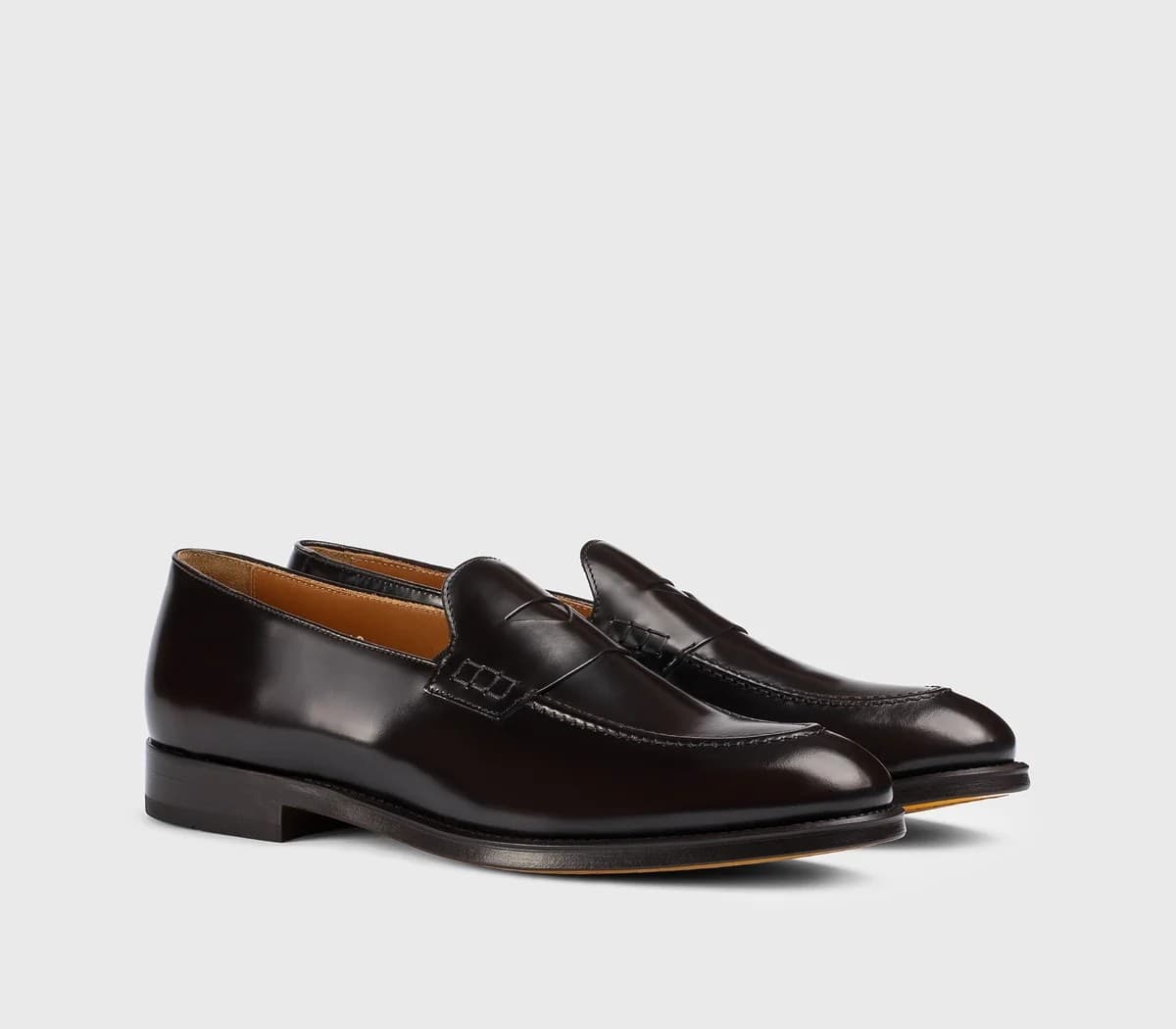 DOUCAL'S Doucal’s Mocassini Uomo Marrone Ebano in Pelle Spazzolata - 2