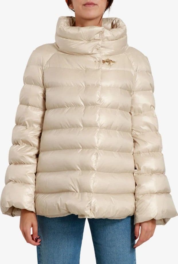 Fay  Down Cape Raglan Giubbotto Piumino Donna Grigio con Gancio