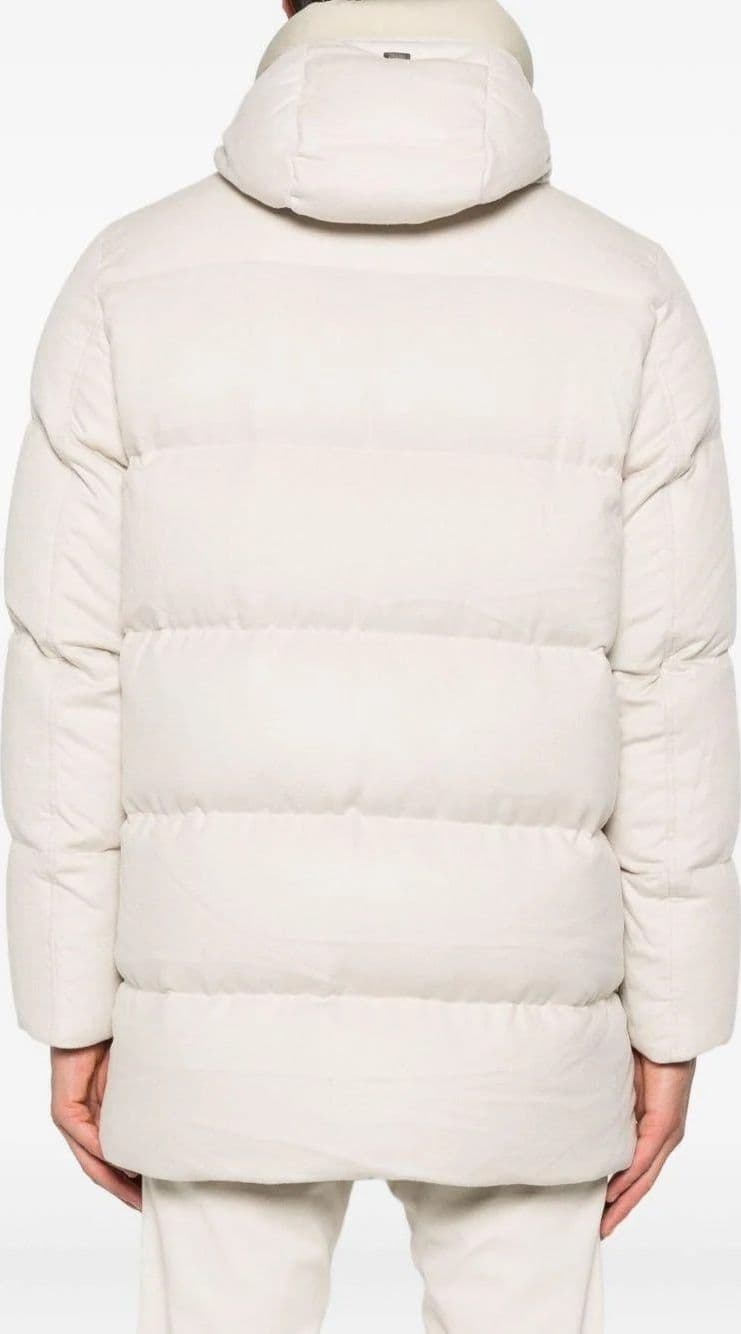 Herno  Giubbotto Uomo in Cashmere e Seta Color Corda - 2