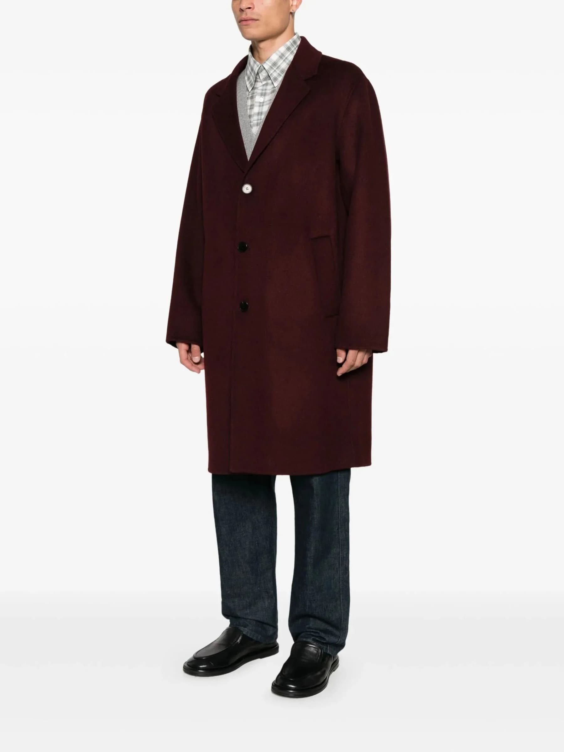 AMARANTO Amaranto Cappotto Uomo Bordeaux