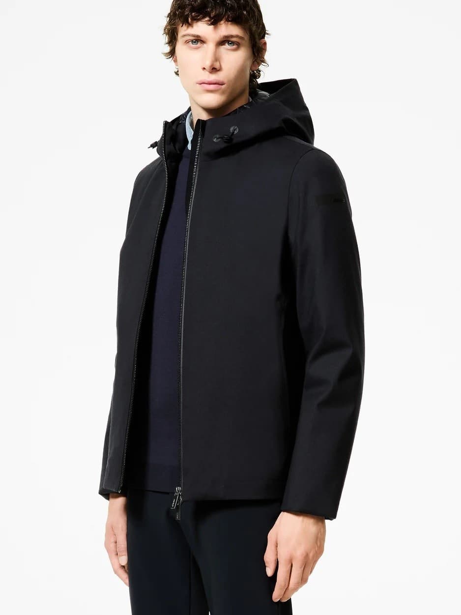 RRD  Terzilio Floating Storm Giubbotto Uomo Blu in Lana con Cappuccio - 2