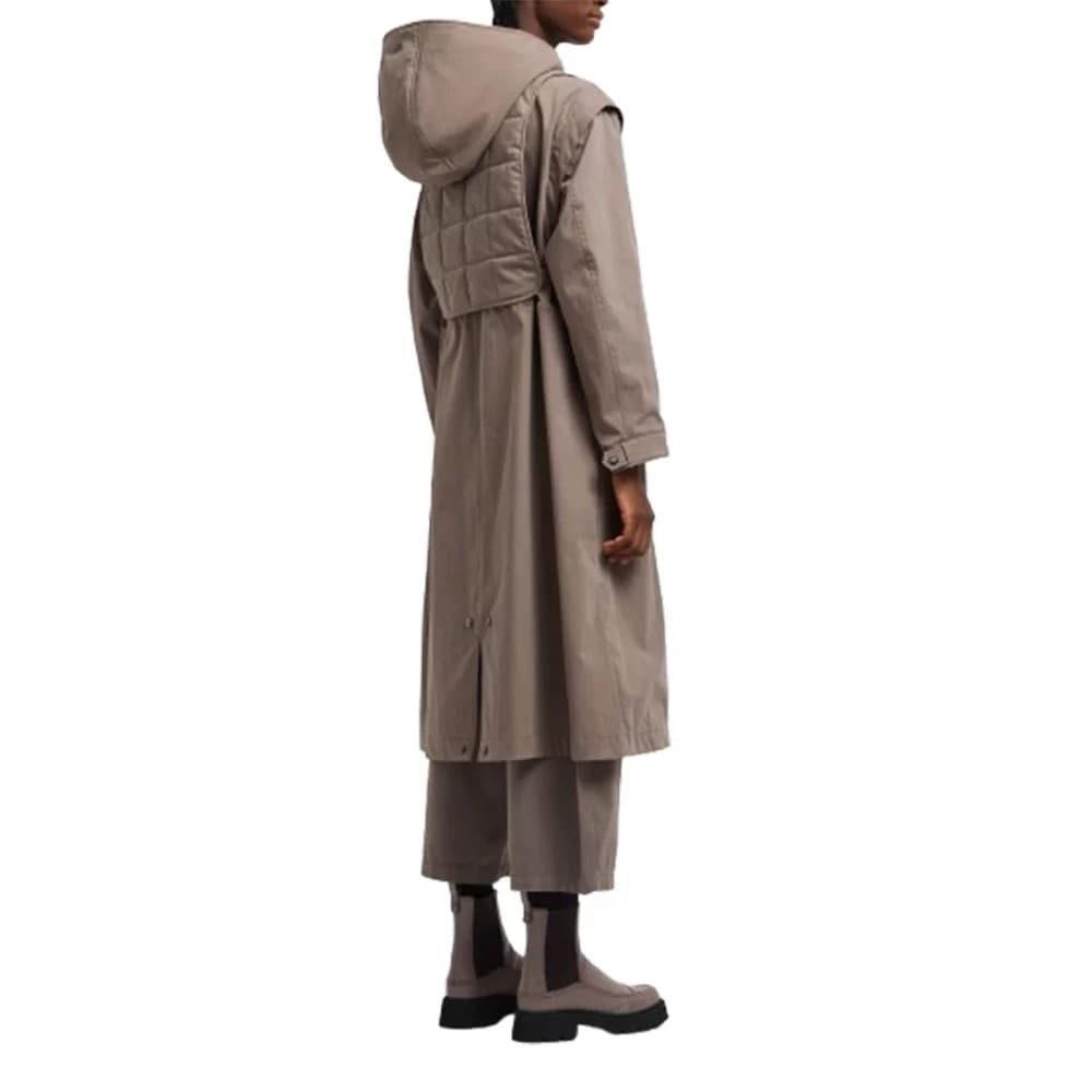 EMPORIO ARMANI Emporio Armani Cappotto Donna Lungo Marrone con Cappuccio - 2