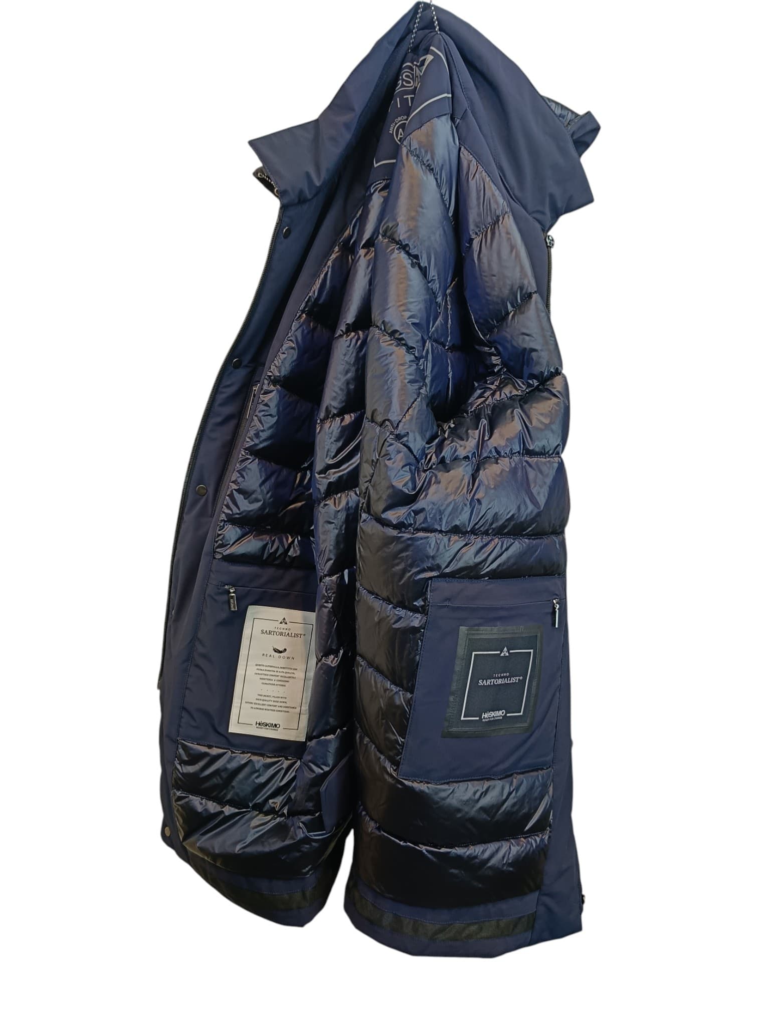 HESKIMO  Giubbotto Uomo Blu con Cappuccio